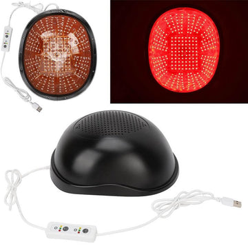 Hair Growth Helmet with 312 Lamp Beads Anti Hair Loss Hat, Red Light Therapy Hair Generator, USB Interface - (Container Product Without Box) - Imported from UK